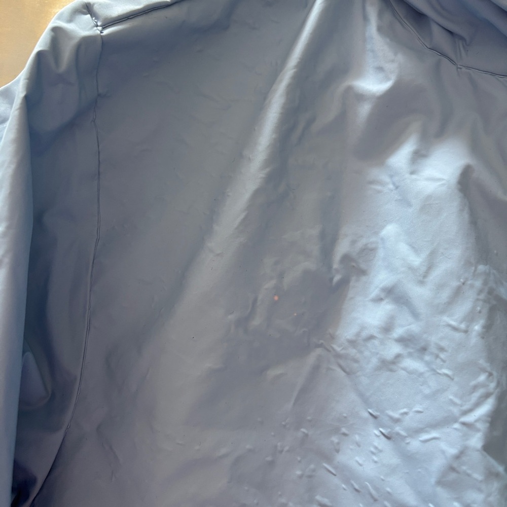 Galyans Light Blue Hooded Rain Jacket - Small-  Coastal Fisherman Quiet Luxury - Picture 3 of 5